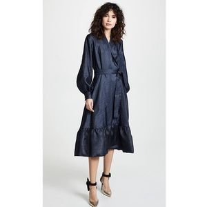Stine Goya navy wrap dress XS